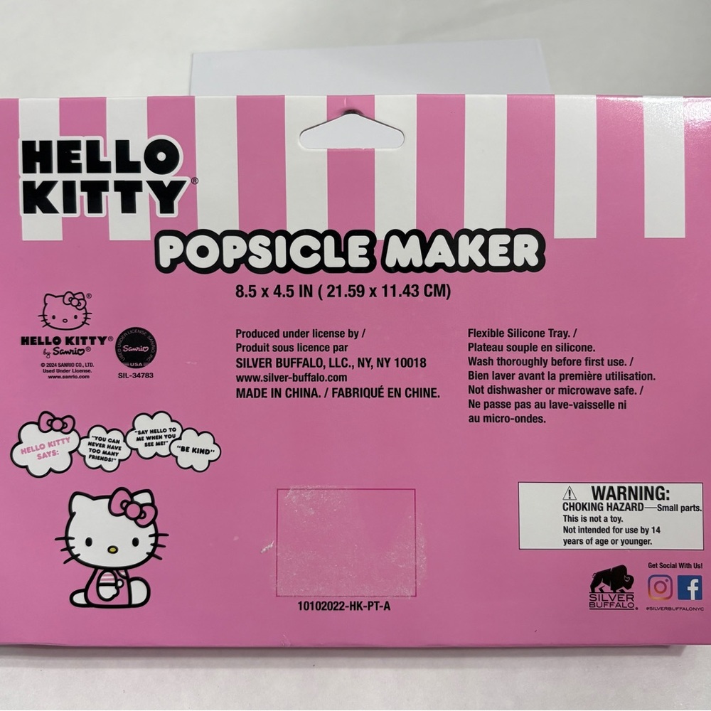 Hello Kitty Pink Popsicle Maker Set - Picture 2 of 5